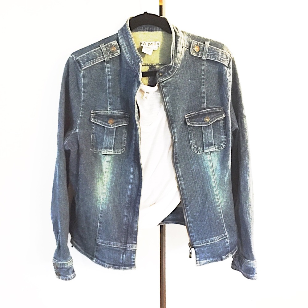 AMI Alexander Mattiussi Luxury High Fashion Designer Jean Jacket